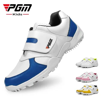 PGM ילדים בנות בנים נעלי גולף ילד של עור נעליים מזדמנים נגד החלקה עור חיצונית ילדים נעלי ספורט נעלי ספורט XZ054