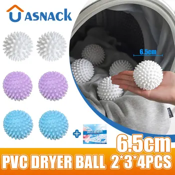 PVC מייבש הכדור לשימוש חוזר כדורי כביסה מכונת כביסה ייבוש כדור מרכך כביסה על הבגדים הביתה ניקוי הכדור כלי Accessrice