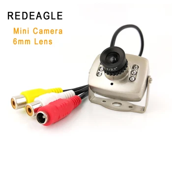 REDEAGLE CVBS סופר מיני צבעים אנלוגי מצלמת אבטחה 940nm ראיית לילה IR וידאו, מעקב מצלמות עם עדשה 6 מ 
