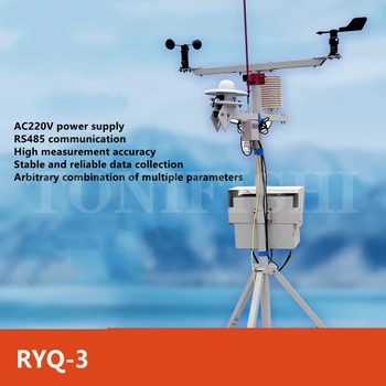 RYQ-3 סביבתיים צג טמפרטורה, לחות, מהירות הרוח וכיוון הרוח קטן תחנת מזג אוויר
