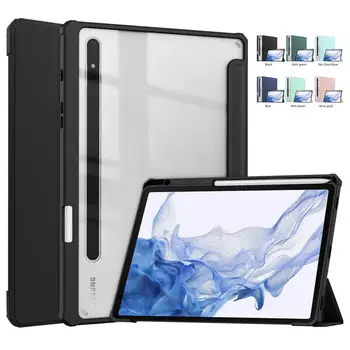 Shockproof Case For Samsung Galaxy Tab S9 בנוסף 12.4/A8 x 200, x/T730/P610/X800/T870 סוף גבוה מודיעין אקריליק להפוך לוח כיסוי