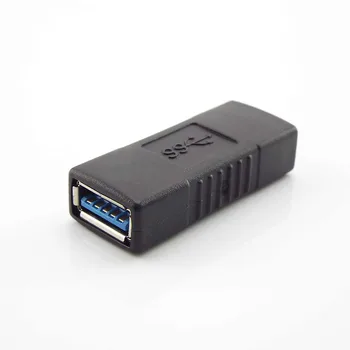 Super Speed USB 3.0 מתאם מצמד נקבה נקבה מחבר מאריך חיבור ממיר עבור המחשב הנייד כבלים L1