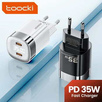 Toocki 35w אור גן USB C מטען טעינה מהירה 3.0 תצוגה USB C משטרת מהר מטען עבור ה-Macbook Air 15