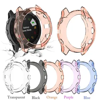 TPU מגן במקרה עבור Garmin Fenix 6 6X שעון חכם Shockproof Anti-scratch לצפות מסגרת כיסוי מעטפת Smartwatch אביזרים