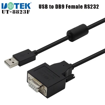 UOTEK 4.9 Ft USB ל-DB9 נקבה RS232 ממיר USB-A DB9-F RS-232 כבל סדרתי מחבר UT-8823F