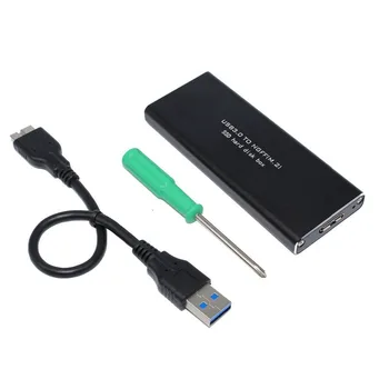 USB 3.0 כדי NGFF M. 2 SSD דיסק קשיח התיבה מקש B SSD מתאם חיצוני המתחם מקרה