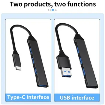 USB חדש C רכזת 3.0 סוג C 3.1 4 נמל רב מפצל מתאם OTG USB עבור ה-Macbook Pro 13 15 אוויר M1 Pro HUAWEI נינטנדו מחשב Acce D5R6
