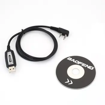 USB תכנות כבל/חוט תקליטור מנהל ההתקן עבור Baofeng UV-5R / Bf-888S כף יד משדר USB כבל תכנות