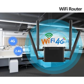 WE826 4G LTE נתב Openwrt הנתב האלחוטי נעילת ה Sim-Wifi הנתב CAT4 150Mbps מודם 4G עם 4 אנטנות &חריץ לכרטיס ה-Sim