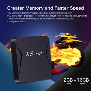 XS97k1Smart Allwinner H313 Wifi 2.4 G אנדרואיד 10.0 4K Ultra HD 2.4 G/5G Dual Wifi 2+16GB לדבר מקוון באינטרנט תיבת הטלוויזיה אנדרואיד תיבת