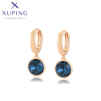 Xuping תכשיטים פשוטים אופנה נשים קריסטל עגילים עם ציפוי זהב X000644313