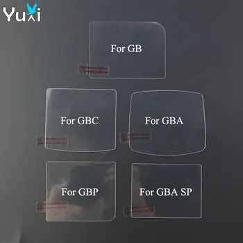 YuXi 2pcs עבור GB GBA GBC GBP GBA SP מסוף אנטי שריטה 9H מזג זכוכית סרט מגן מסך עבור צבע גיים בוי Advance