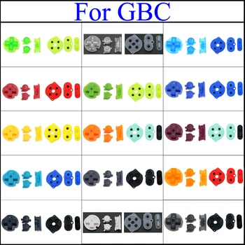 YuXi פלסטיק גומי סיליקון כוח על כפתורים מתחשבות עבור גיים בוי צבע GBC כפתורים צבעוניים עבור GBC ד רפידות B כפתורים