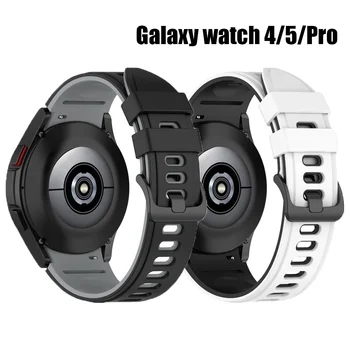 אין פערים הלהקה עבור Samsung Galaxy השעון 4 קלאסי 46mm 42mm 4/5 44mm 40mm ספורט סיליקון צמיד Galaxy לצפות 5 pro 45mm הרצועה.