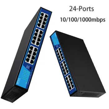 אינטרנט ספליטר RJ45 מהרכזת טעינת המשחק מתאם המשחק מתג רשת Fast Ethernet חכם Switcher 24-Port gigabit מתג LAN האב.