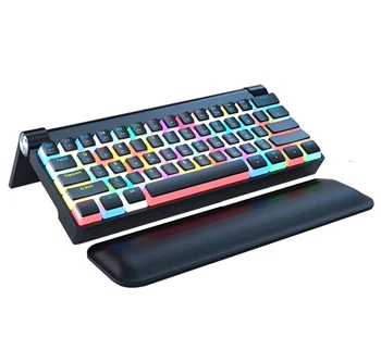אלחוטית גיימר PC Clavier Teclado 61 מפתח RGB המשחקים מקלדת צבע תאורה אחורית אופטי 60% mechanical gaming keyboard