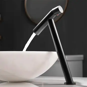 אמבטיה מודרני כלים מותאמים אישית, עיצוב מינימליסטי מים חמים וקרים מיקסר כיור כיור מתכת ברז כיור החלפת ברז