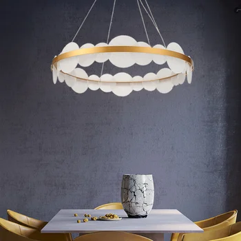 אקריליק תקרה נברשת עבור לופט סלון שולחן אוכל מודרני עיצוב הבית קישוטים לתלות מנורת תאורה פנימית הברק