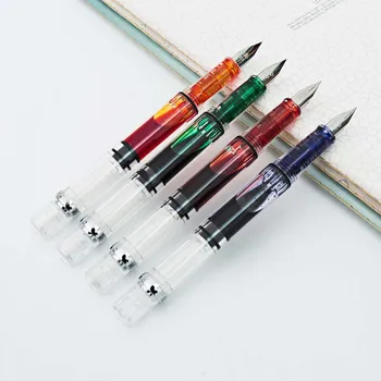 באיכות גבוהה קל משקל מתנה עט נובע בוכנה קיבולת גבוהה אופנה עט סגנון חדש-ספר תלמיד. המשרד מתנות מכשירי כתיבה
