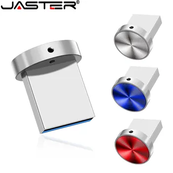 ג ' סטר מתכת כחול USB כונני פלאש 128GB חינם מותאם אישית לוגו עט כונן 64GB 32GB 16GB 8GB מיני עמיד למים יצירתי מתנה מקל USB