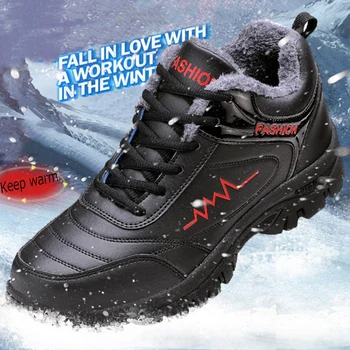 גברים פלטפורמת מגפי חורף חמים אופנה נעלי ספורט חוצות באיכות גבוהה שלג מגפי Mens מגפי יוקרה הנעליים פאטוס דה גבר