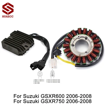 הגנרטור סליל הסטטור + וסת מתח המתקן על סוזוקי GSXR600 GSXR750 GSX-R600 GSX-R750 GSX R600 R750 2006 2007 2008