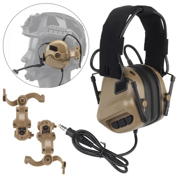 הדור החדש 5 טקטי האוזניות מהר הקסדה מבצעים עבור וונדי מ-לוק קשת האוזניות צבאי ציד הירי רעש מבטל אוזניות