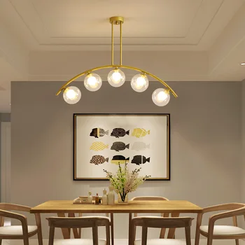 הוביל נברשות התקרה תלויות מנורות חדר האוכל המודרני סלון תליון מנורה לופט תעשייתי עיצוב הבית גופי תאורה