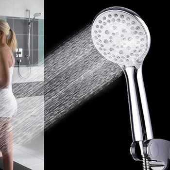 החלפת כף יד ראש המקלחת 5-התאמת מהירות מצב בלחץ היד ספריי עמיד אביזרי אמבטיה ראש המקלחת, צינור