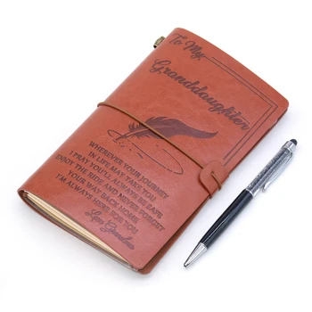 המחברת מתכננת היומן בציר Caderno Sketchbook אוהב את אמא אבא Cuadernos A6 ספר לב המתכנן מוסיף עור ביומן
