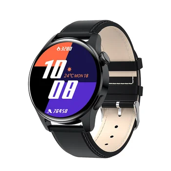 חדש Bluetooth לקרוא שעון חכם גברים מגע מלא ספורט כושר שעונים עמיד למים קצב לב פלדה בנד שעון חכם אנדרואיד IOS