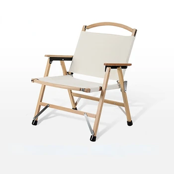חיצוני נייד כיסא מתקפל, עץ אשור Komit קמפינג פיקניק בחוף שולחן כיסא