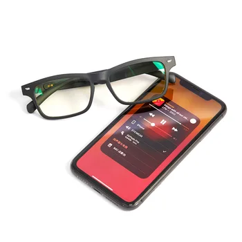 חכם משקפיים אלחוטית Bluetooth 5.0 משקפי שמש חיצונית חכם ספורט ללא ידיים להתקשר מתקשר מוסיקה אנטי-כחול משקפיים