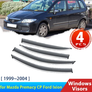 חלון רכב מגן על מאזדה Premacy CP פורד Ixion 1999~2004 2000 אביזרים הרוח העלה מגינים גשם גבה שומר אוטומטי סוכך לקצץ