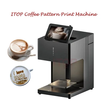 חם חדש קפה דפוס מדפסת לאטה ארט מכונת הדפסה מחסנית דיו אכיל חיבור WIFI מזון קרמל מדפסת 110V-240V