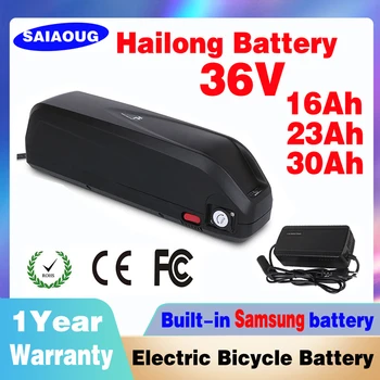 חשמלית נטענת אופניים קטנוע סוללת ליתיום Hailong Electric18650 סוללה 36V 16Ah 23Ah 30Ah לאופניים סוללת ליתיום