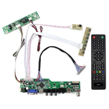 טלוויזיה+HD MI+VGA+AV+USB LCD בקר הלוח 21.5 אינץ 1920x1080 T215HVN01.0 M215HW03 V1 V2 M215HGE-L23 מסך LCD