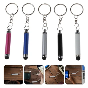 טלפון נייד מחזיק מפתחות יד מסך Stylus מחזיק מפתחות קיבולי טלפון עטים אוניברסלי מיני
