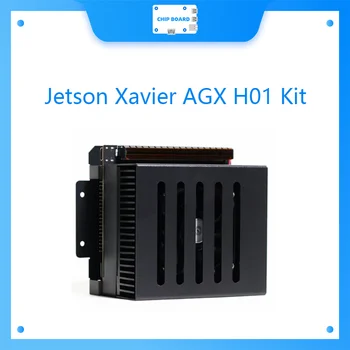 טסון אקסבייר AGX H01 קיט עם טסון אקסבייר AGX, מעבד 32 מקסימום, במקרה אלומיניום עם מאוורר קירור, מותקן מראש JetPack Syste