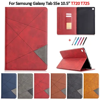 יוקרה Flip עור PU מחשב לוח Samsung Galaxy Tab S5e מקרה Coque הארנק לעמוד Shell עבור Galaxy Tab S5e T720 T725 מקרה Funda