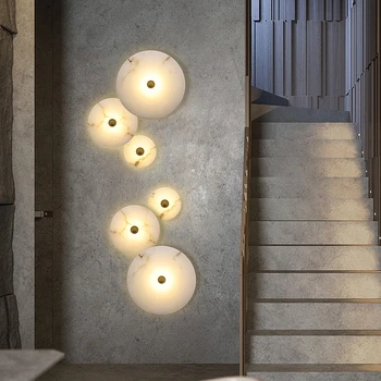 יצירתיים חדשים סביב השיש מנורת קיר נורדי פשוט המסדרון הוביל מנורות קיר שילוב קיר האור בסלון ליד המיטה מסעדה