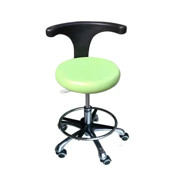 כיסא לרופא אחות כירורגית של רופא שרפרף עם 360 מעלות סיבוב עם משענת יד עור PU עוזר שיניים Dector הכיסא