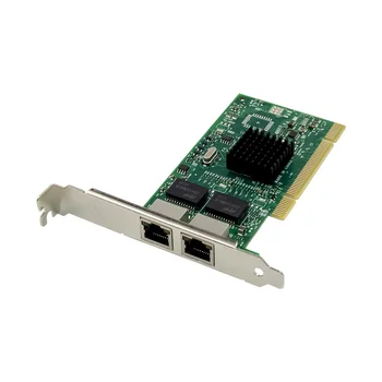 כפול RJ45 יציאת PCI-Gigabit Server מתאם רשת 10/100/1000Mbps עם אינטל 82546 כרטיס רשת NIC