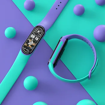 לxiaomi Mi בנד 6 5 4 3 השעון סיליקון סולו לולאה היד שני צבעים רצועת אביזרים מסוגננים XiaoMI להקה צמיד חגורה