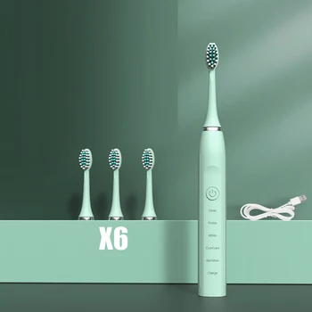 מברשת שיניים חשמלית קולית חזקה ניקוי נטענת עמיד למים מברשת שיניים לילדים ילדים בבית שימוש בהתקני טיפול אוראלי