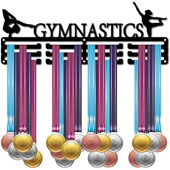 מדליית בעל התעמלות להציג קולב מדליות מתלה ספורט פרסים מתכת מים בעל מתלה קיר יציב רכוב על ספורטאים.