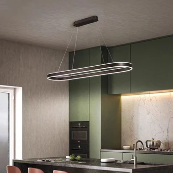 מודרני טבעת Led תליון מנורות ניתן לעמעום על חדר האוכל המטבח, הסלון, חדר השינה, הנברשת בבית מנורות דקורטיביות