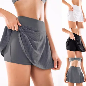 מזדמן-ספורט קצרים חצאיות, מכנסי ריצה נשים קיץ לנשימה זיעה מכנסיים קצרים סקסיים גבוהה המותניים קצר שאיפה חיצונית אצן קצרים.