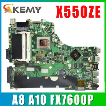 מחשב נייד לוח אם X550ZE X550ZA X550Z X750Z K555Z VM590Z A555Z X750DP K550D Mainboard A8 A10 FX7600P/FX7500P LVDS/EDP אומה/PM