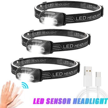 מיני LED חיישן פנס הגוף חיישן תנועה פנס מובנה סוללה נטענת USB חיצוני קמפינג עמיד למים לפיד אורות